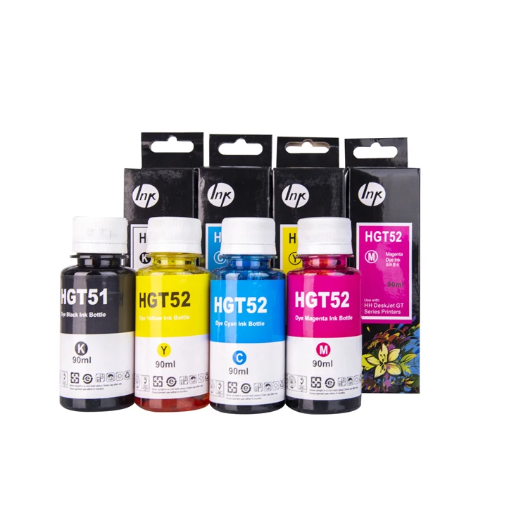 90ml bottle Dye ink used for HP Deskjet 1000/1050/2000/2050/3000/3050/J410a/J510a/F4200