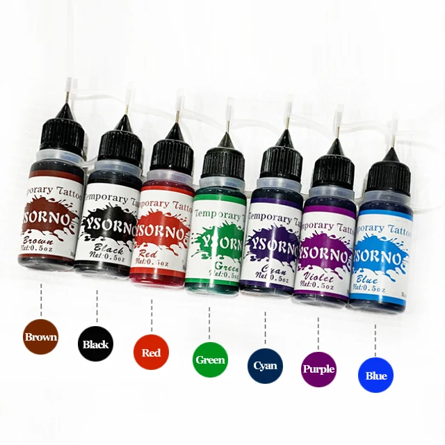 Custom 3-7 days  10ml plant based india henna paste  cones cream shades nails polish paint with brand packing