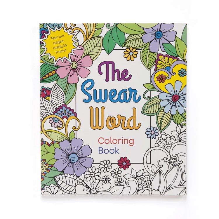 Custom Kids Fashion  Erasable Coloring Book For Adult Printing Color
