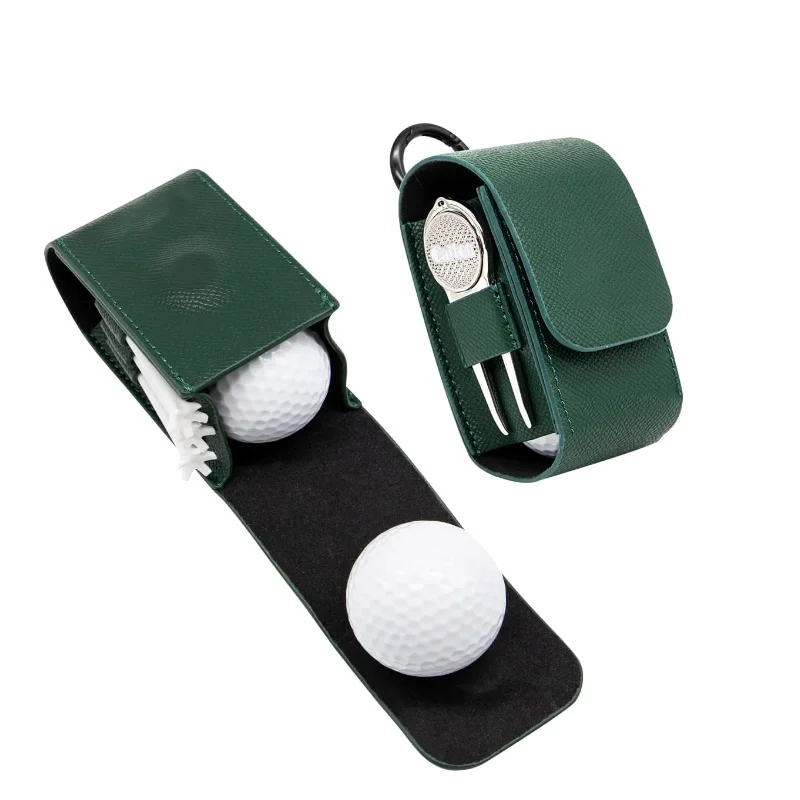Golf Ball Bag Practical Portable Golf Ball Case Waist Holder Bag Hook Clip Holding Balls Tees Storage Pouch