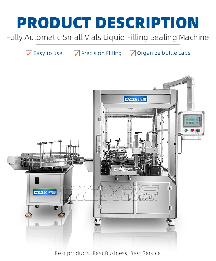 CYJX Glass Bottle Ampul Wire Drawing Machine Aseptic Flowing Liquid Ampoule Filling Machine