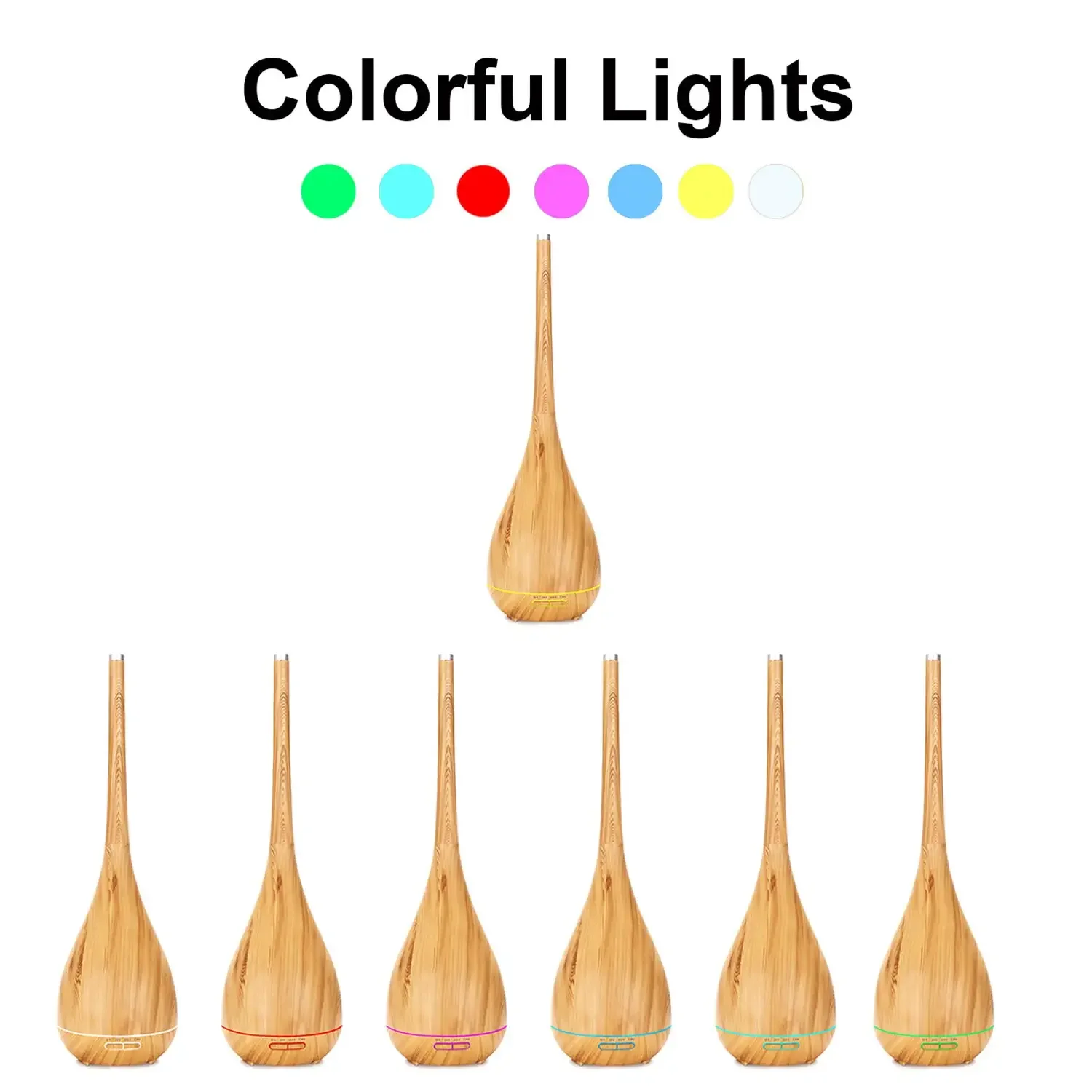 Customizable 400ML Aroma Diffuser  Air Humidifier Household Commercial use Essential Oil Desktop LED Light