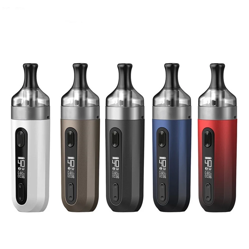 Большой дым электронная сигарета 40 Вт 1200 мАч электронная сигарета с OLED дисплеем многоразового Pod большой Caliburn Vapes