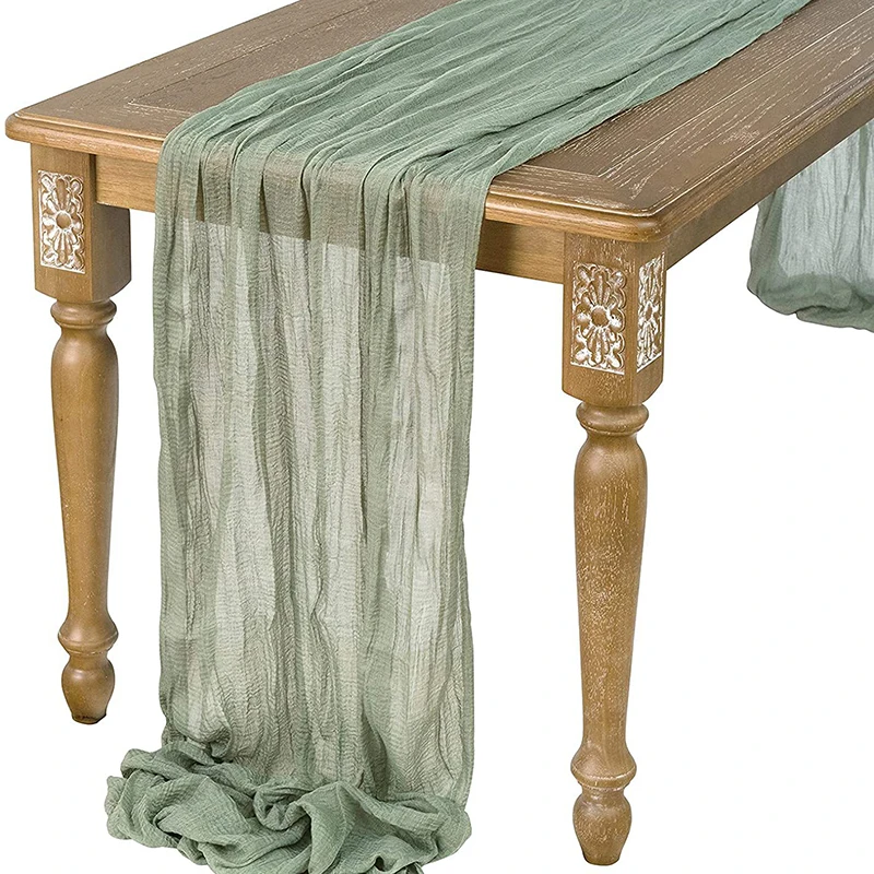 Большая гофрированная марлевая ткань 90*300 см, ткань для сыра для вечеринки, свадьбы, ужина, хлопчатобумажная ткань для сыра, скатерть