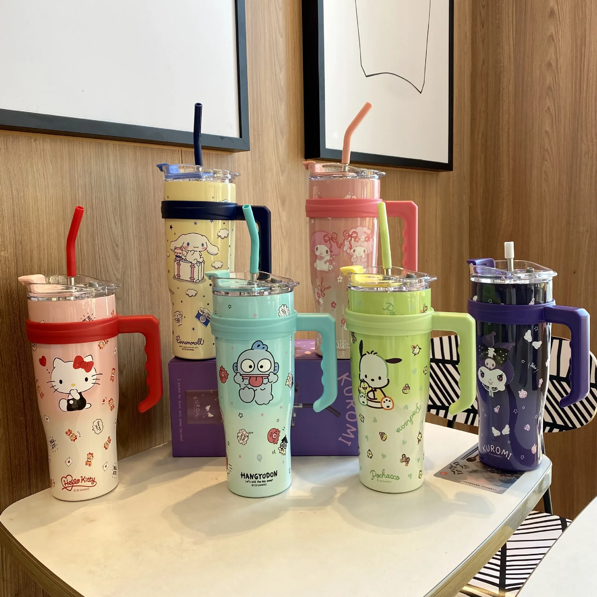 Заводская цена, оптовая продажа, 40 унций, Cinamoroll Kuomi, бутылка для воды, высокая внешность, спортивная чашка, моя мелодия, бутылка для воды