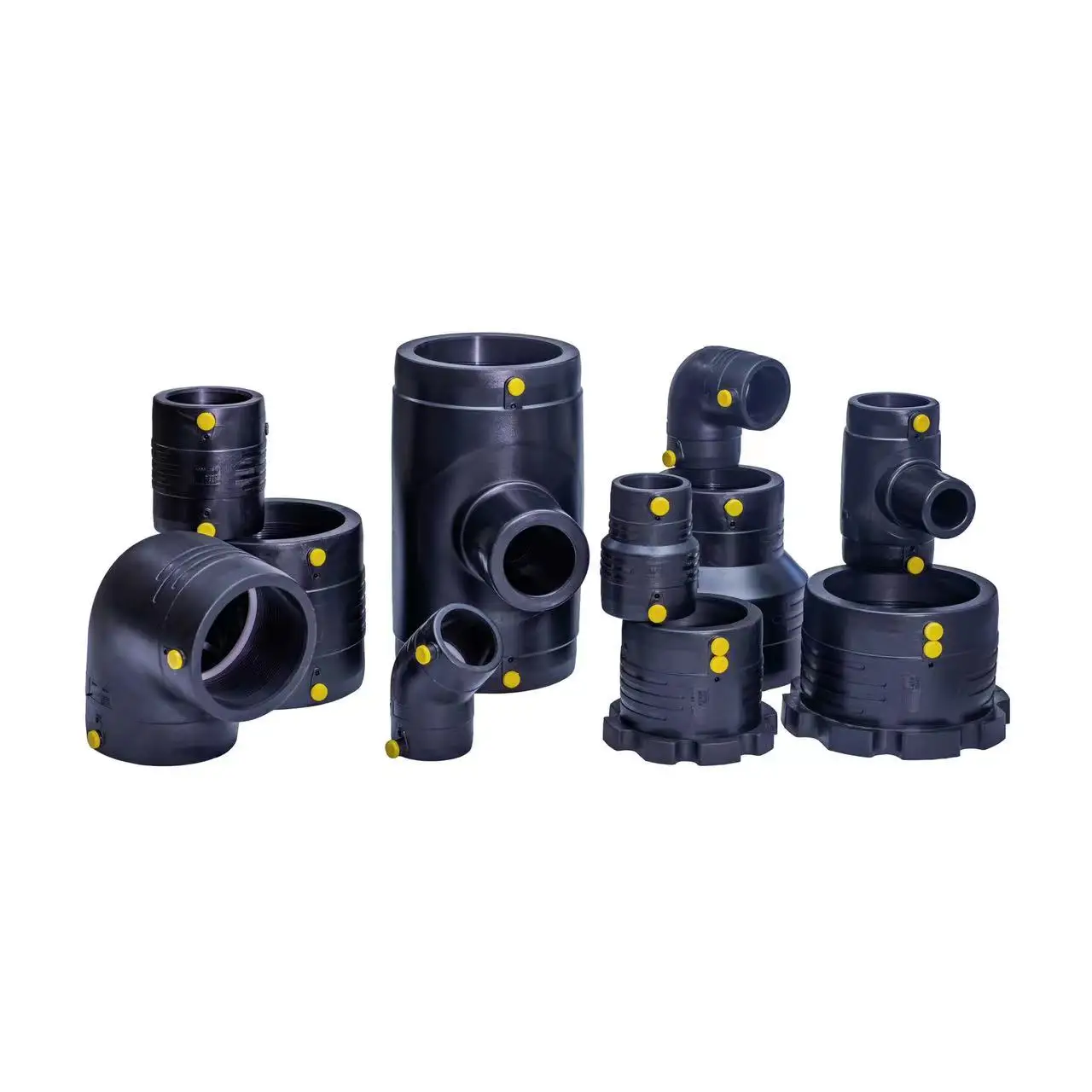 HDPE SDR7.4 PN2.5 Фланцевая электрическая фитинги 90 мм