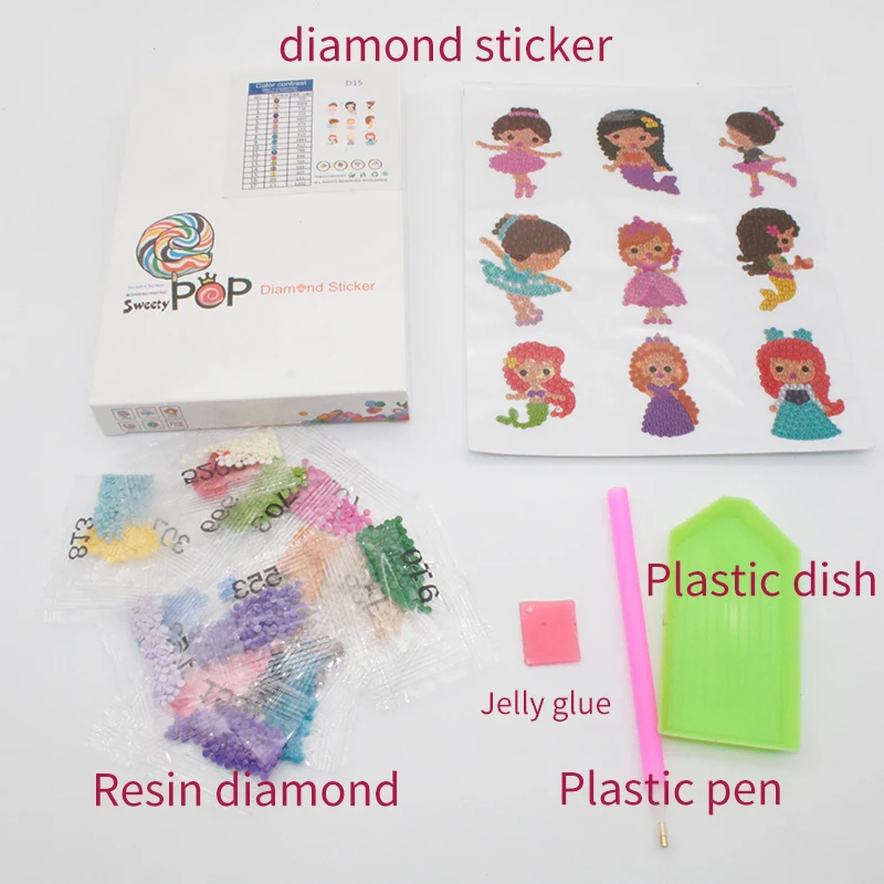 
Wholesale kids diamond art mixed wall art paintings by number for children 