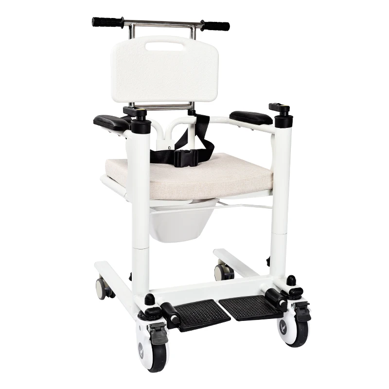Rehabilitation center patient transfer lift chair with toilet factory direct sale from bed to chair and toilet shower bath wheel