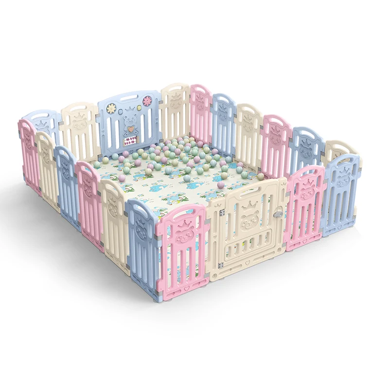 
Hot sell multifunctional new design safety Kids plastic indoor play yard fence baby playpen 
