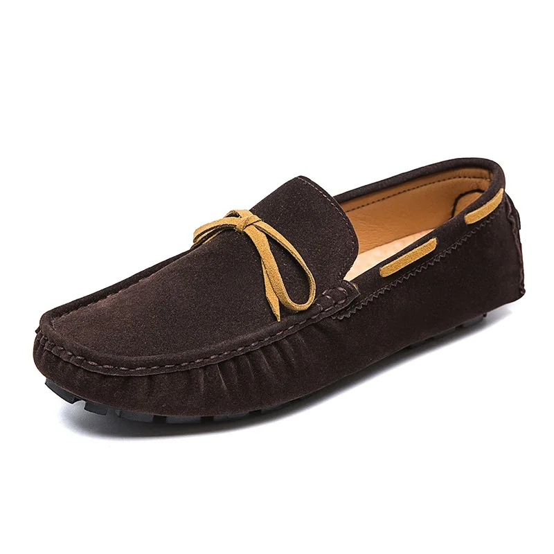 High Quality Luxury Slipper Suede Leather Men Half Shoes Summer Casual Styles Moccasin Boat Loafer Shoes For Men