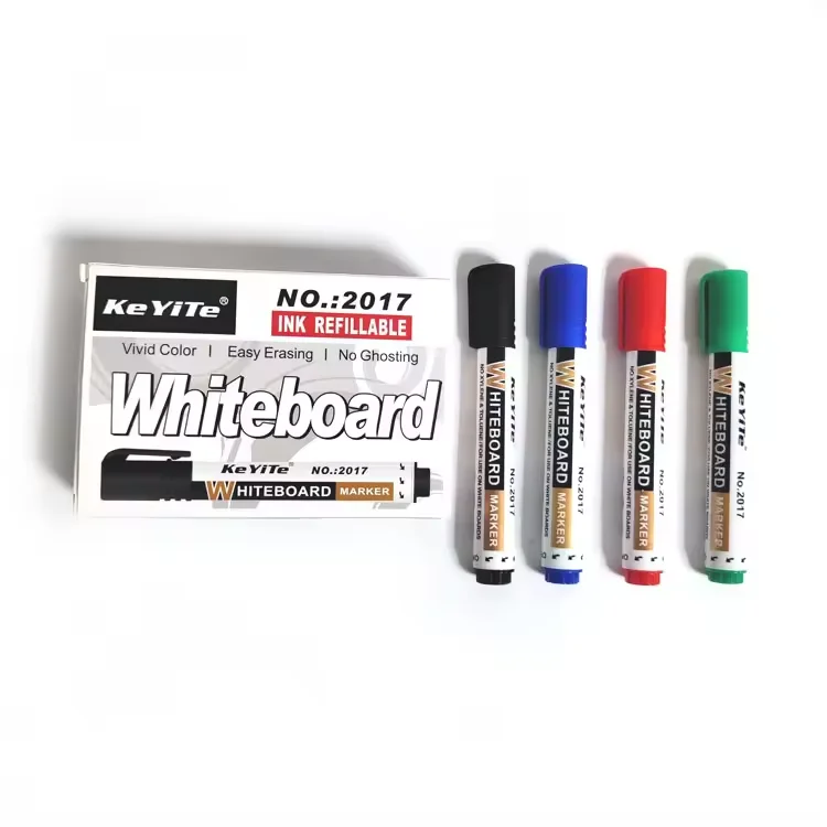 Odorless Whiteboard Marker Pen Cheap Custom Logo Bulk Erasable Jumbo Classic 4 Colors Whiteboard Marker