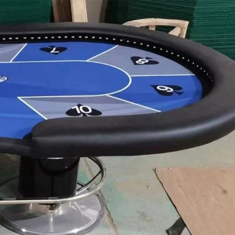 Hot Selling Indoor Foldable Casino Poker Game Table Deluxe 10 Players Gambling Poker Table For Entertainment