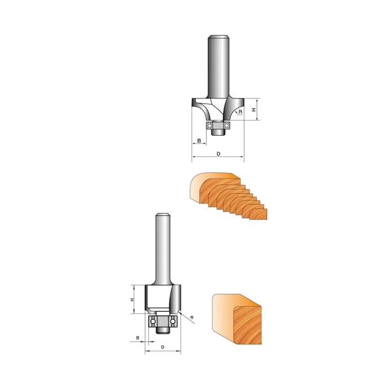 TIDEWAY LC0602  Customized CORNER ROUND BIT Woodworking Milling Cutter Density board CNC knife 3D engraving knife  Router Bit