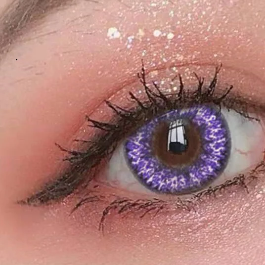 Новое поступление, цветные контактные линзы с драгоценным камнем и аметистом, горячая Распродажа, косметические круглые мягкие линзы размером 14,5 мм