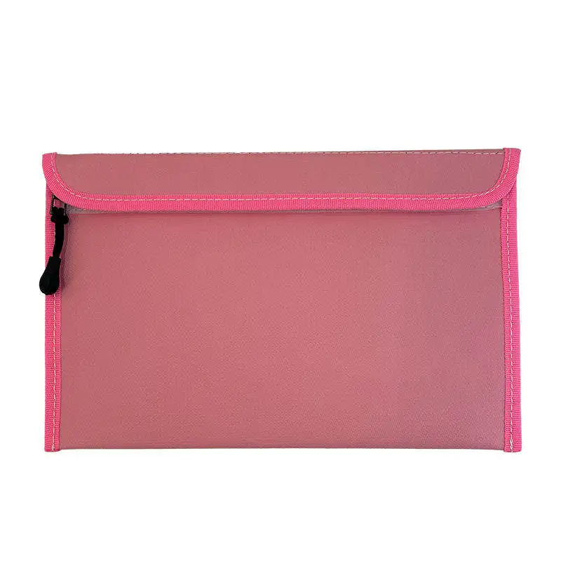 Portable easy folding new heavy duty safe multi-layer portable file storage waterproof fireproof document bag fire resistant