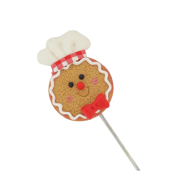 Wholesale Home Decor Nordic Style Crafts Polymer Clay Gingerbread Man Chef New Christmas Gifts
