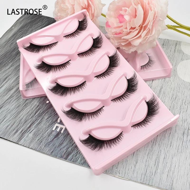 Fox Eye lashes Natural Look Cat Eye False Eyelashes 3D Wispy Lashes Like Extension Angel Half Effect Fluffy Faux Mink Lashes