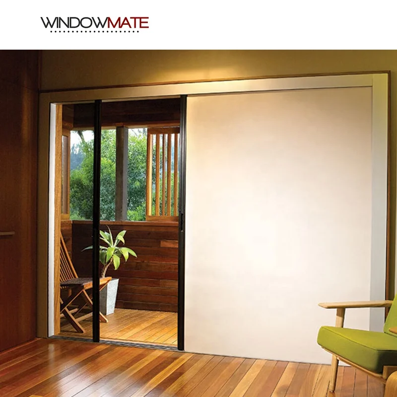 Direct selling electric motorized mosquito door garage screen sliding windows with baby safety mosquito net Semi-finished