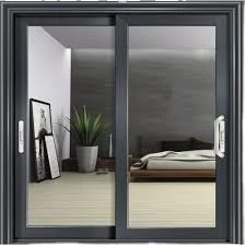 Druet four panels exterior glass sliding door aluminum sliding glass door with mosquito net