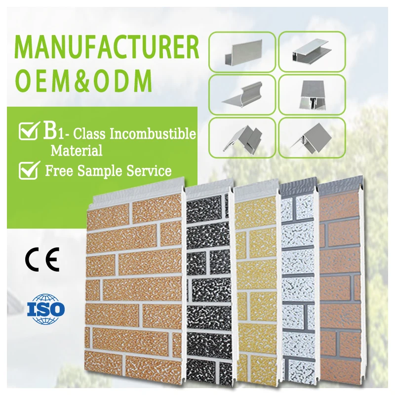 Fire Prevention Sandwich Roof Panel Metal Decoration Wall Exterior Panel