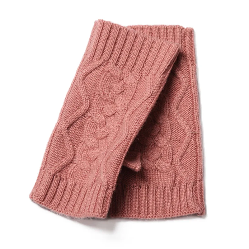 Autumn And Winter Half-Finger  Ladies Warm Fingerless Knitted