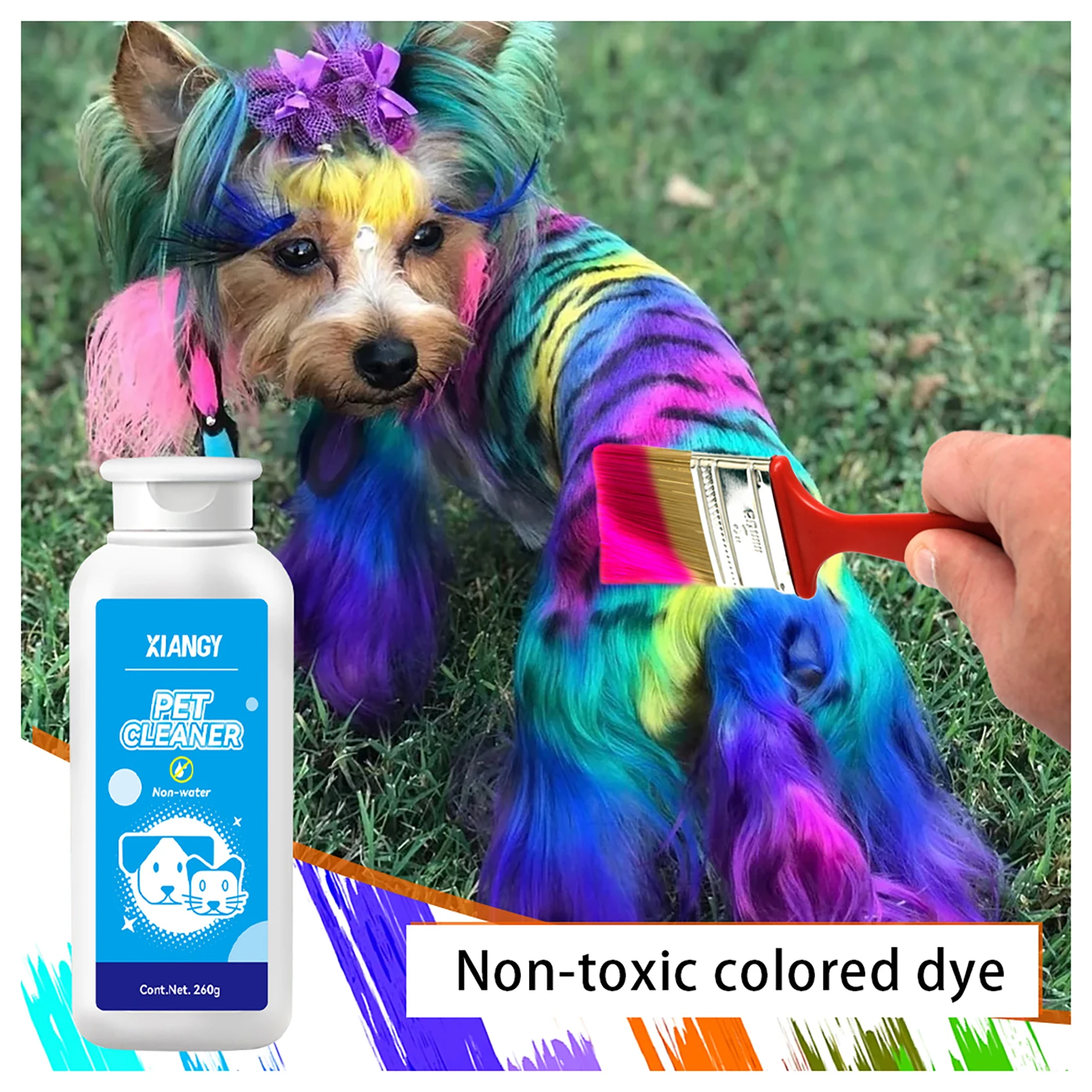 Wholesale Natural Pet Hair Dye Cat And Dog Hair Dye Pet Fur Spray paint