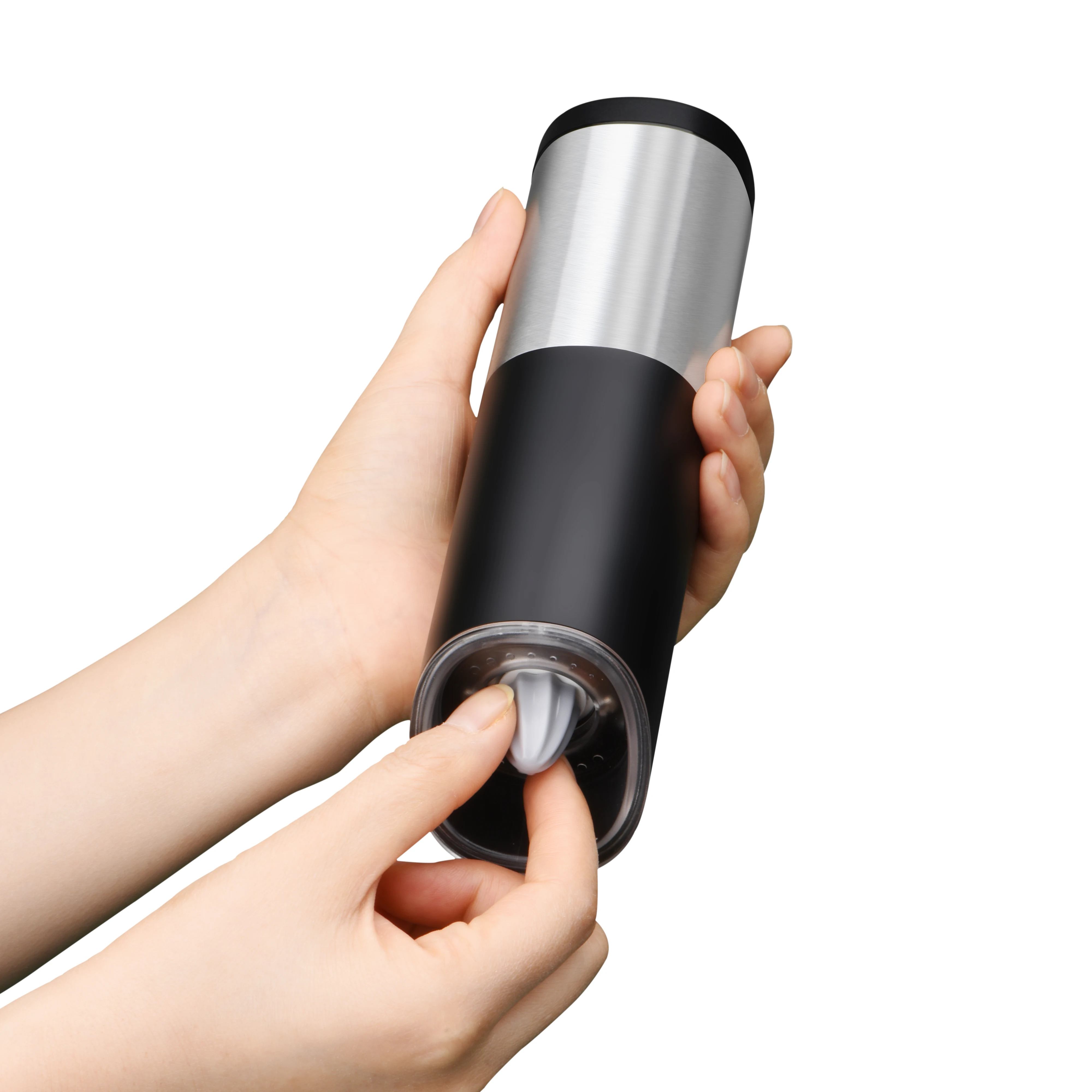 salt and pepper spice grinder bottle electric pepper grinder