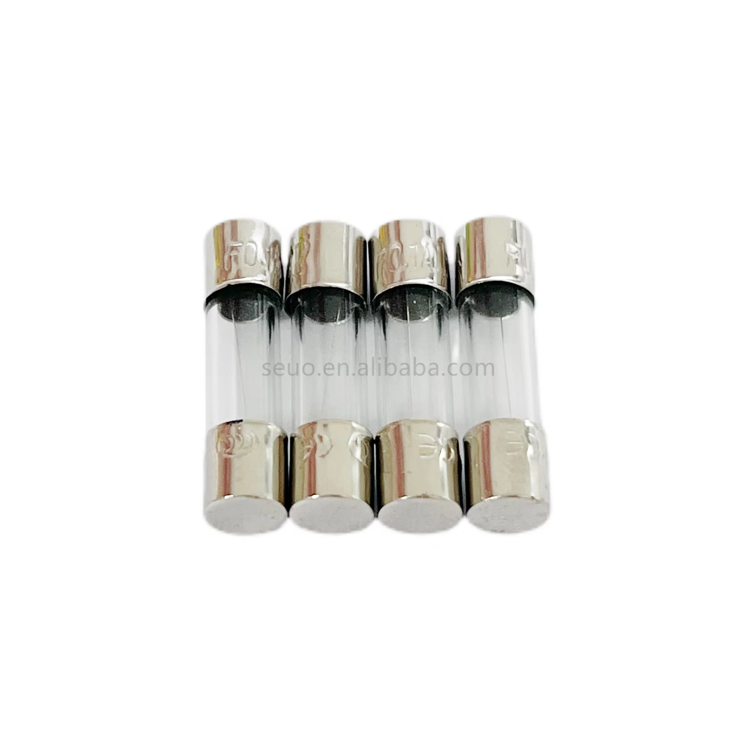 Hot Selling 5*20mm 6*30mm F0.5A-F30A 250V glass tube fuse without wire glass Fuse