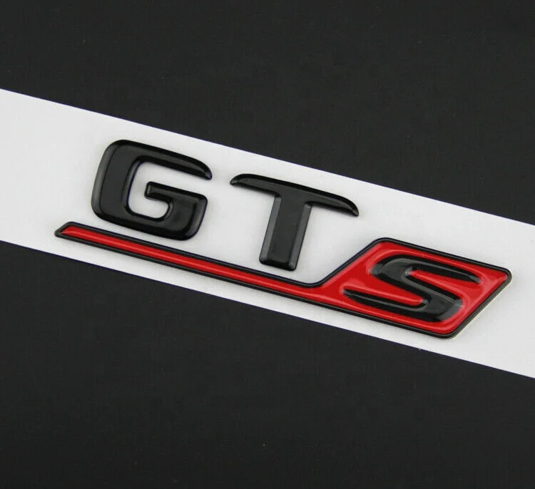 
GT S Auto Emblem Lettering Sticker Badge Trunk Mat Black GTS 