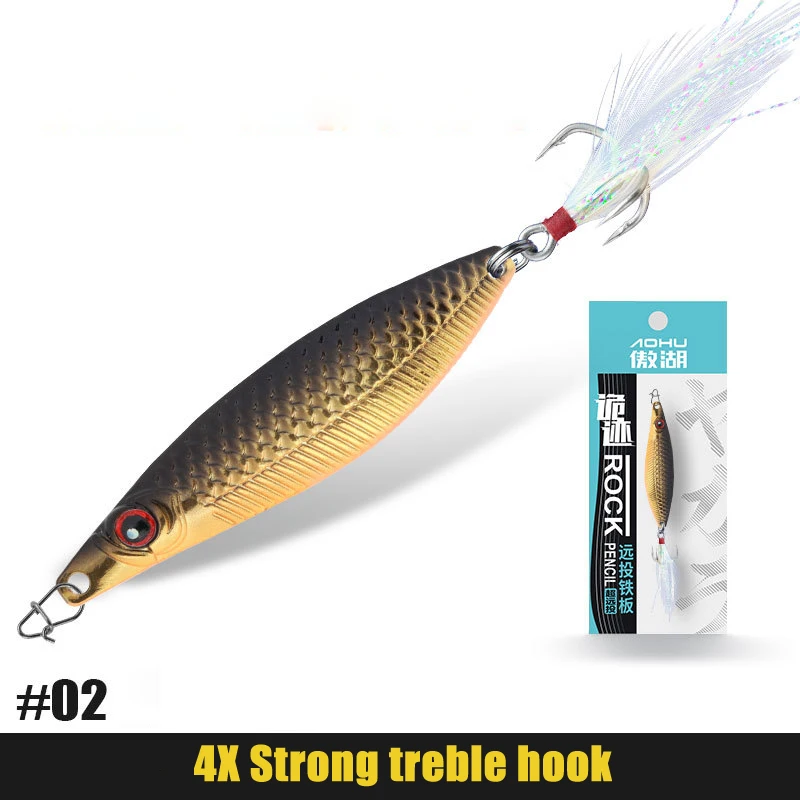 Saltwater fishing jigging lure shore cast slow pitch S shape 5g 7g 10g 15g 20g metal jig lure phosphorus