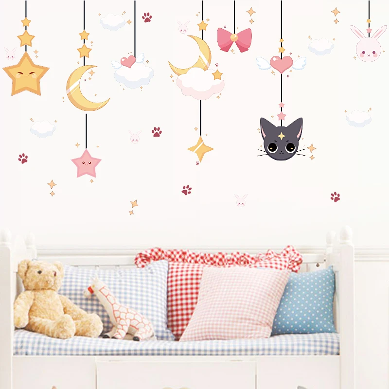 Chromatic droplight art wall sticker for kids decoration home children room living room bedroom wall murals for girl decals