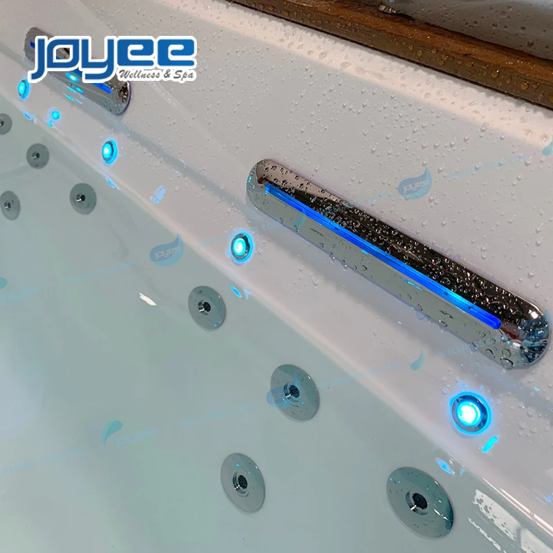 JOYEE 4 person indoor bathroom tub and shower jetted whirlpool jacuuczzi massage bathtub massage acrylic for sale price