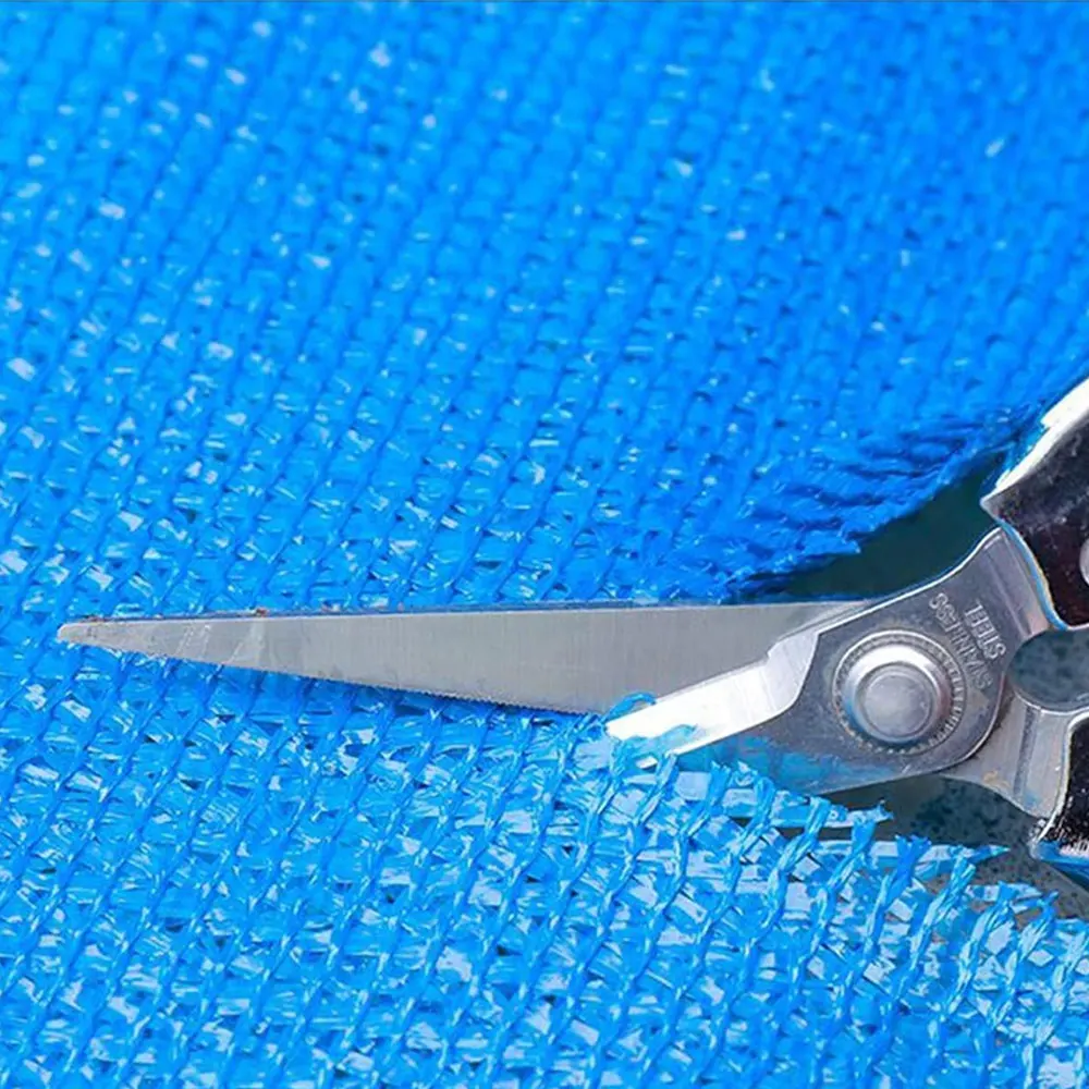 Заводская цена 8*50 синий оттенок сетка 150 gsm HDPE солнцезащитный для бассейна