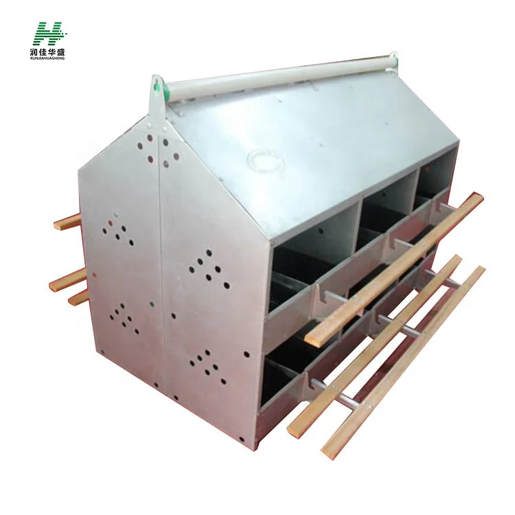 Automatic Chicken Laying Egg Nest Box with 24 Holes Boxes