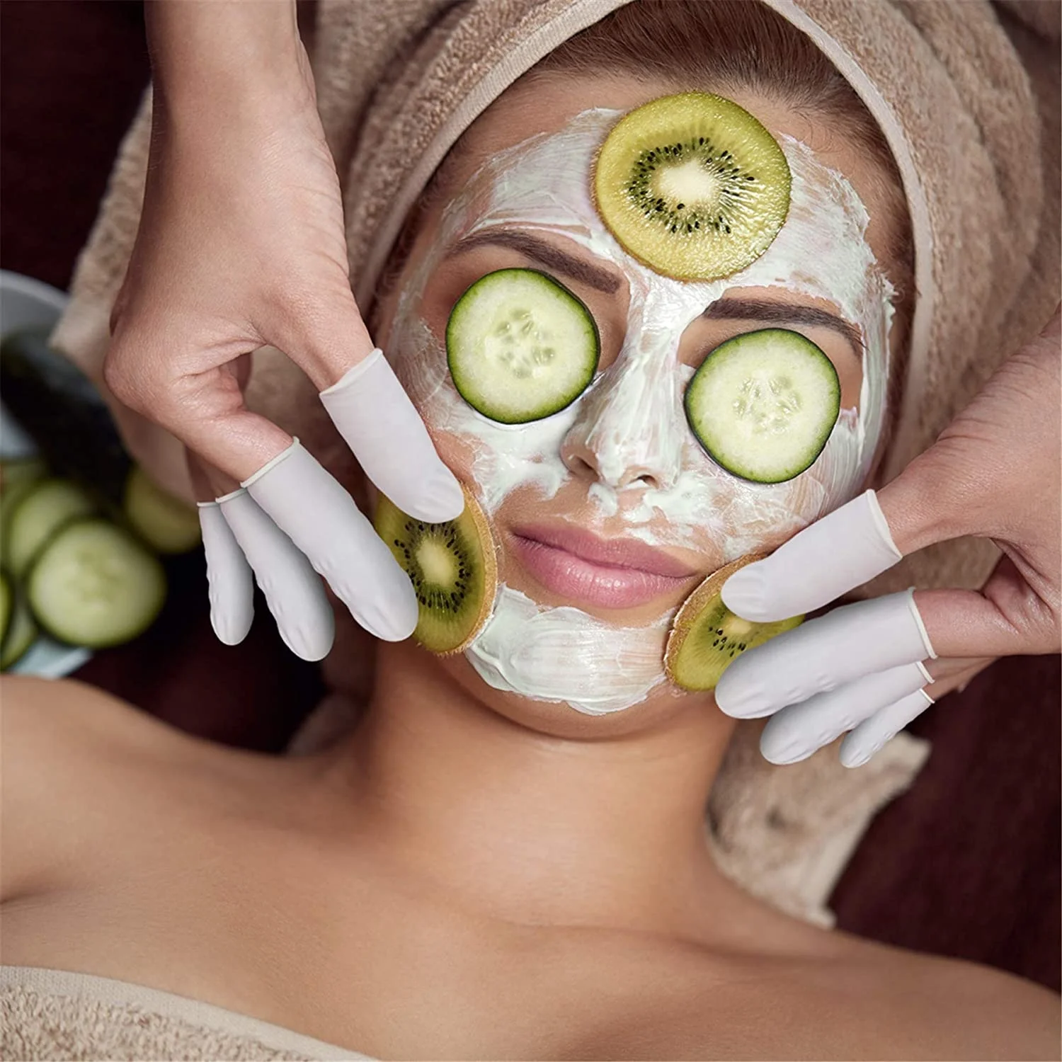 Non-toxic Medical Nitrile Latex Antistatic Incision Pink Finger Cots First Aid Pink Finger Condoms