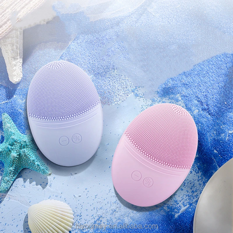 Youmay Hot Sell Skin Massager Face Cleansing Brush Device Mini Electric Silicone Sonic Face Cleaner Deep Cleaning