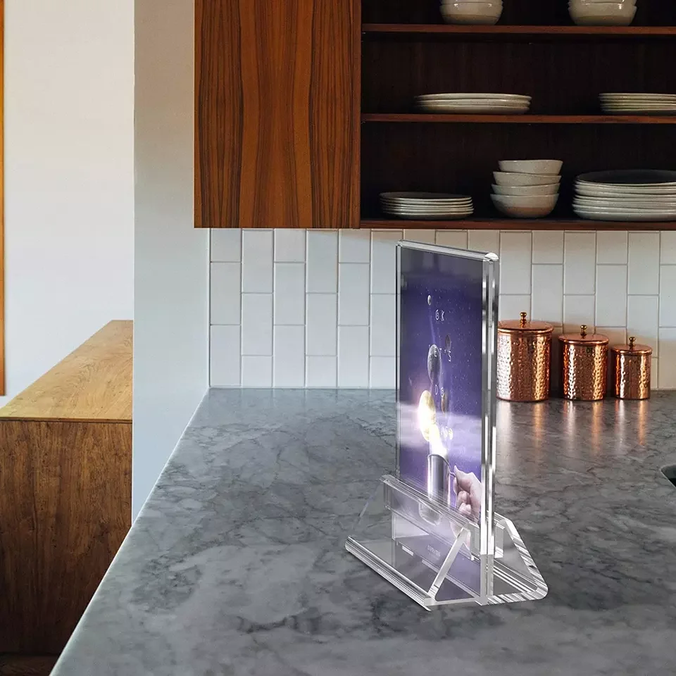 Customizable Thickening Menu Billboard Table Card Transparent Acrylic Menu Stand