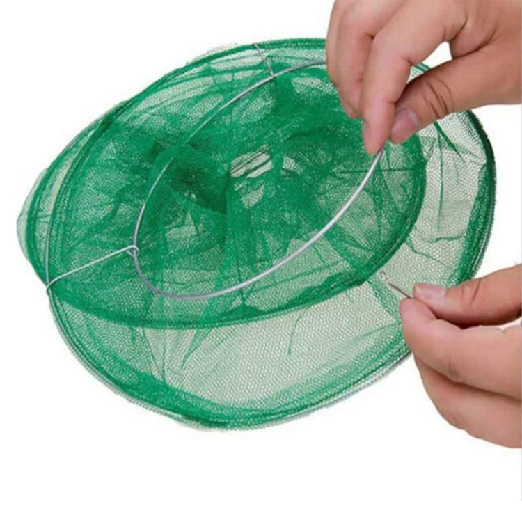 
Ranch Fly Trap, Newest Effective Hanging Flies Catcher Net With Fly Food Bait - Non-toxic Folding Insects Trap Cage 