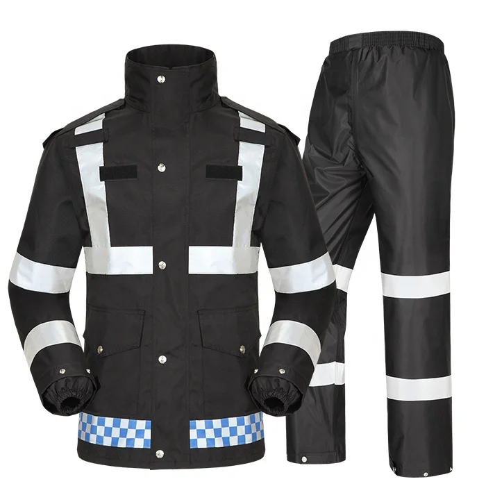 
Tianwang High Quality Multifunctional Uniform Raincoat Suit for Adults Motorcycle High Reflective Rainwear for Traffic Police 