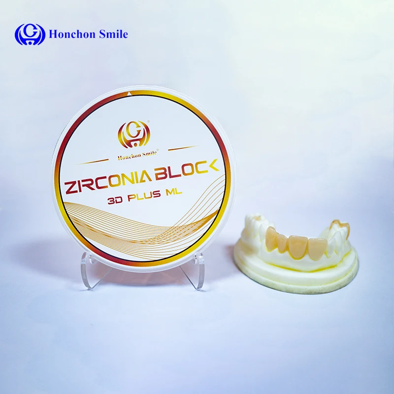 3D PLUS 98X14MM A1 Dental Lab Cad Cam Materials Zirconia Blocks 3d plus Multilayer Pre Shaded Zirconia Dental Block