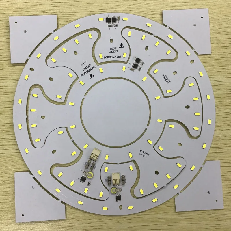 2-in-1 Design 18W/18W 220V AC smd 5730 dob led board for ceiling light and panel light