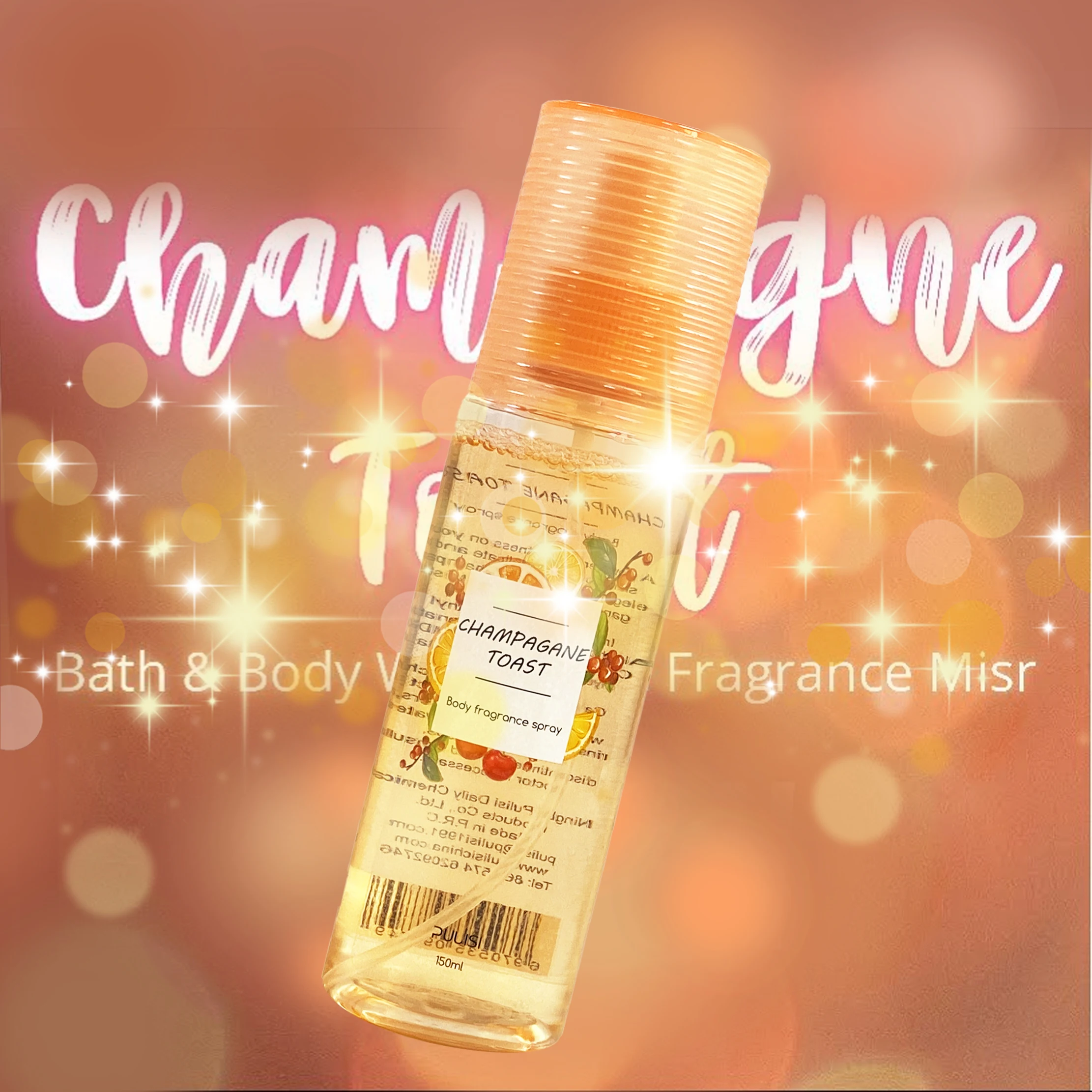 Top Sale Newest Design Private Label Shinning Shimmer Mist Best Natural Organic Body Mist Perfume For Woman