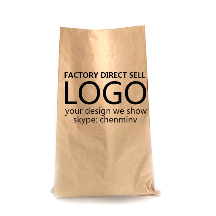 MINCHENG big  factory direct sale camel paper laminated pp woven sack food coffee bean snacks packing  kraft paper plastic bags