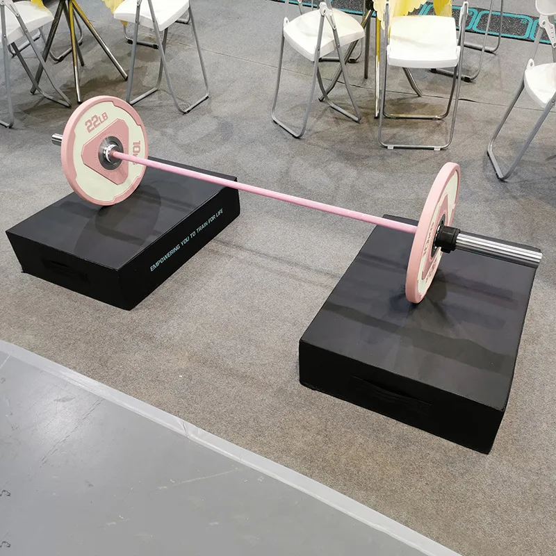Тяжелая атлетика тренажерный зал оборудование изготовленным на заказ логосом фунт колодки штангой Подушка авария коврик