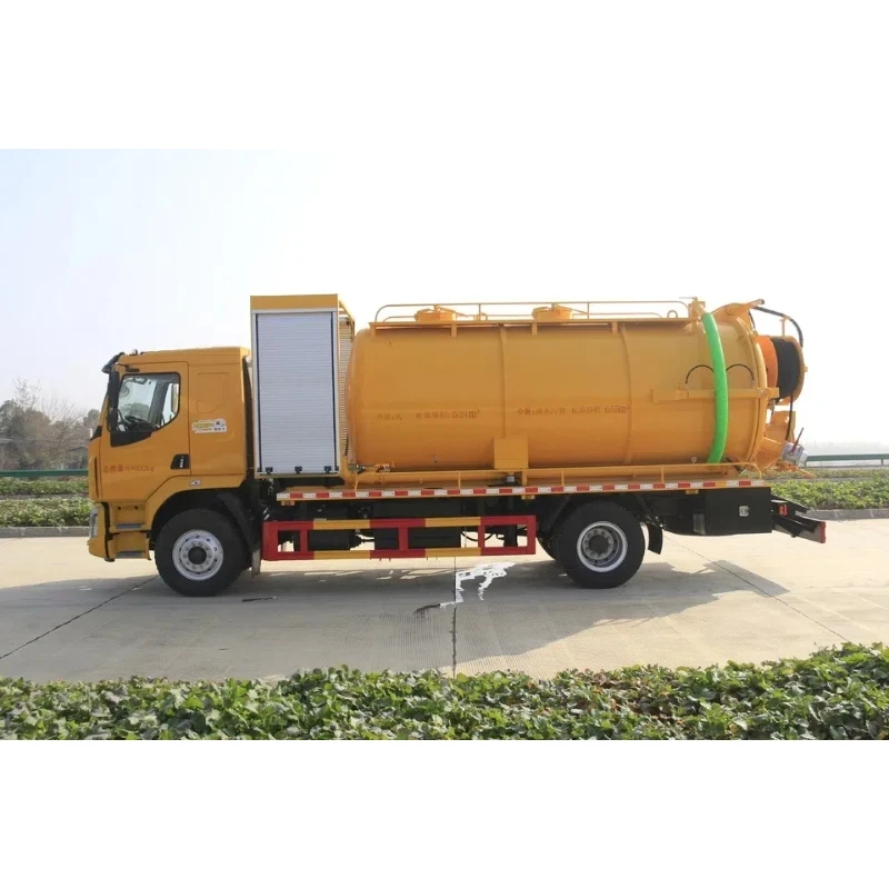 Equipped with Auxiliary Power Driven Water Circulation Pump Dongfeng Liuqi 15 Cubic Meter Cleaning and Suction Truck