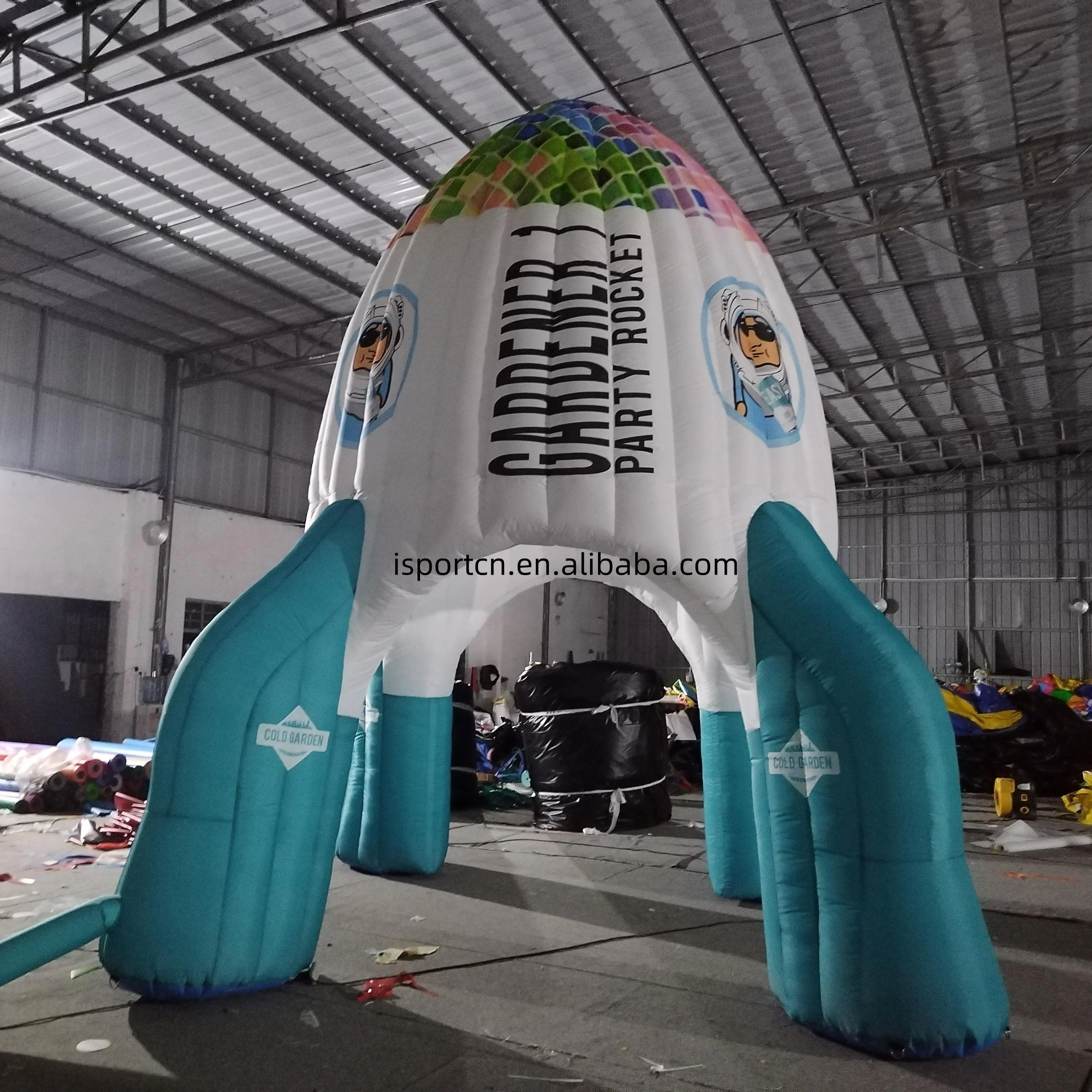 Надувная направляющая ракета Airfun гигантская надувная tintin для продажи