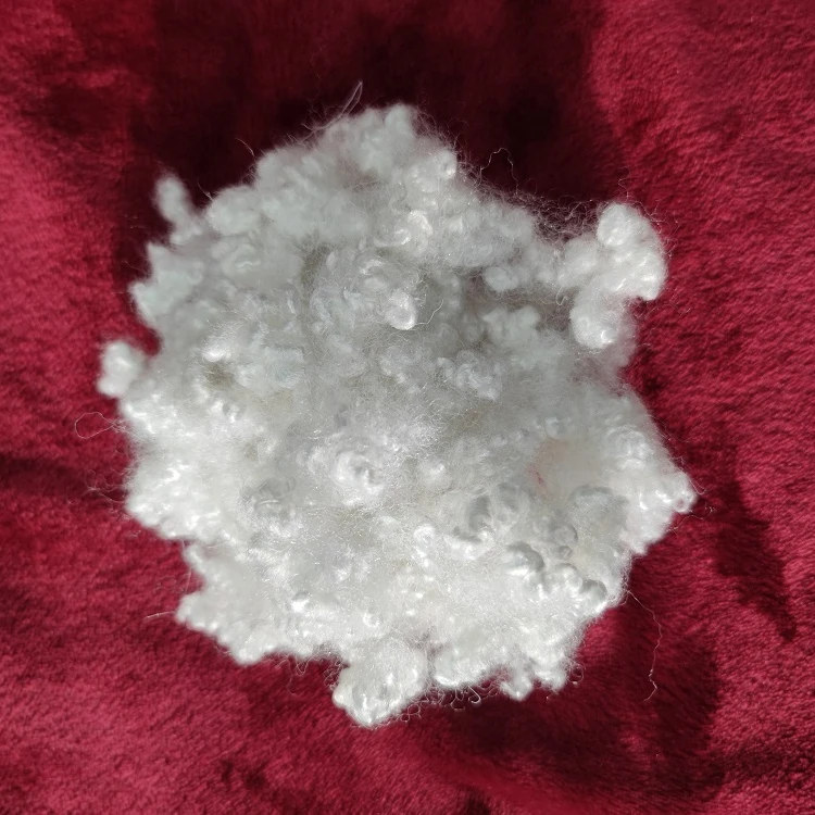 soft 7D*64mm HCS Pattern and 100% Recycled Polyester Staple Fiber for filling Polyester Fiber Manufacturers and Suppliers