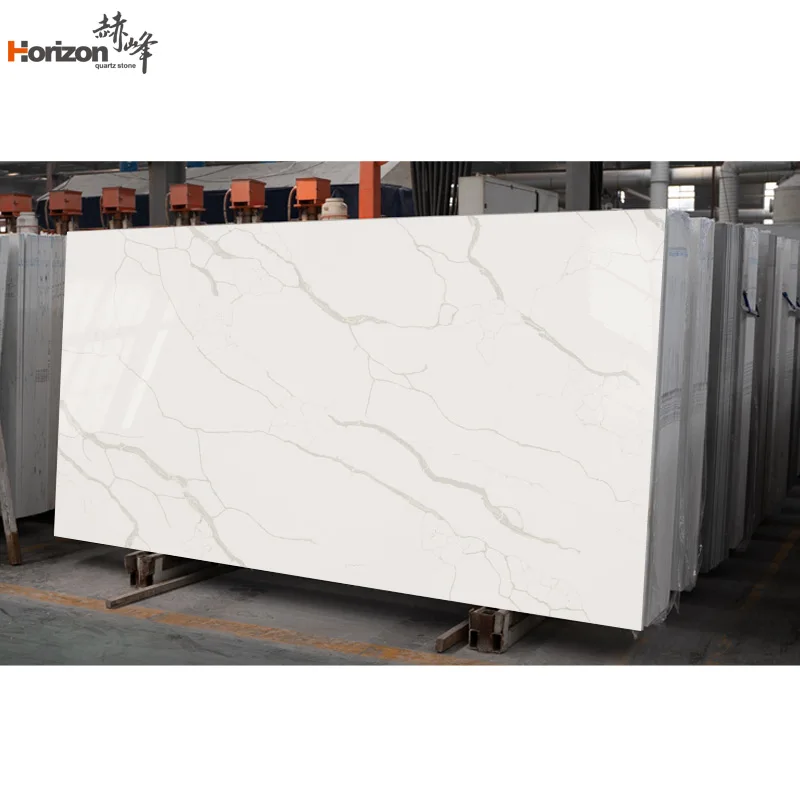 Horizon искусственный мрамор для кухонной столешницы кварцевый камень Calacatta белый сделано в