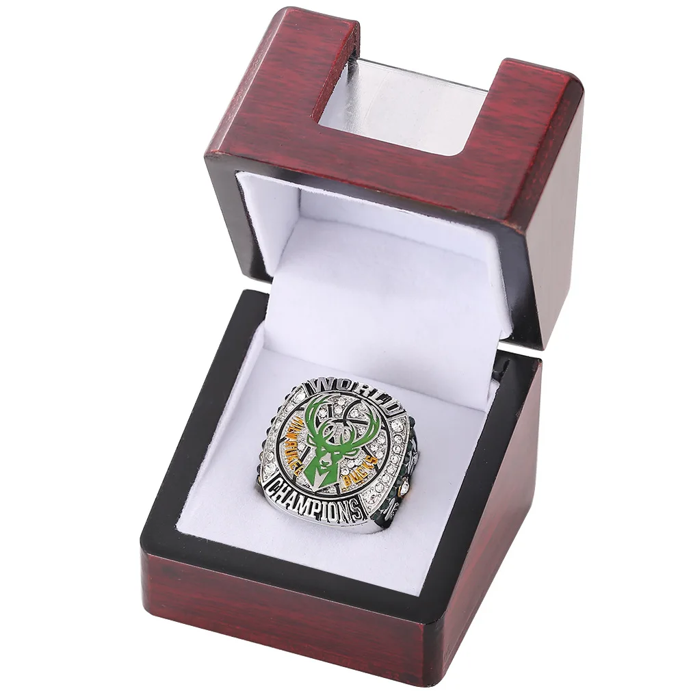 Custom tournament champion ring 2021 Milwaukee Bucks championship ring