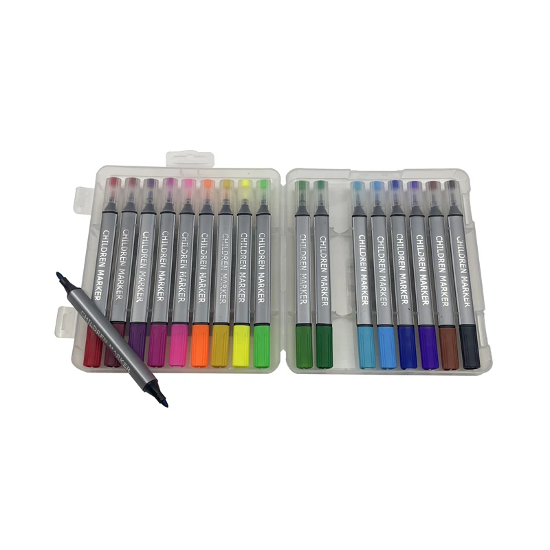 Manufacturing oem non toxic 12 colors 4.5 mm jumbo tip watercolor markers pantone marker pens with custom colors
